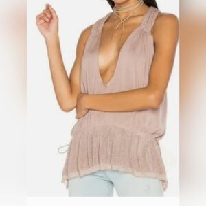 NWT Free People Blouse Women's Medium Sleeveless V neck